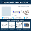 SL - 600x600 LED Panel - Infographics - Complete Panel - Ready To Install