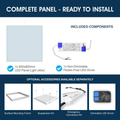 SL - 600x600 LED Panel - Infographics - Complete Panel - Ready To Install