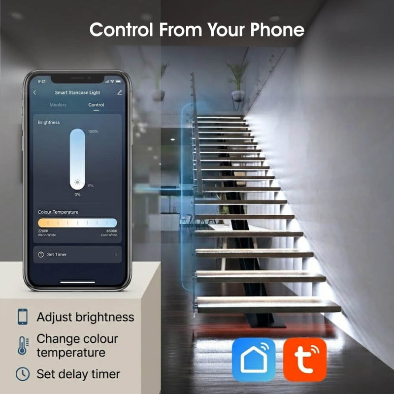 Stair Lights - Infographics - Control From Your Phone