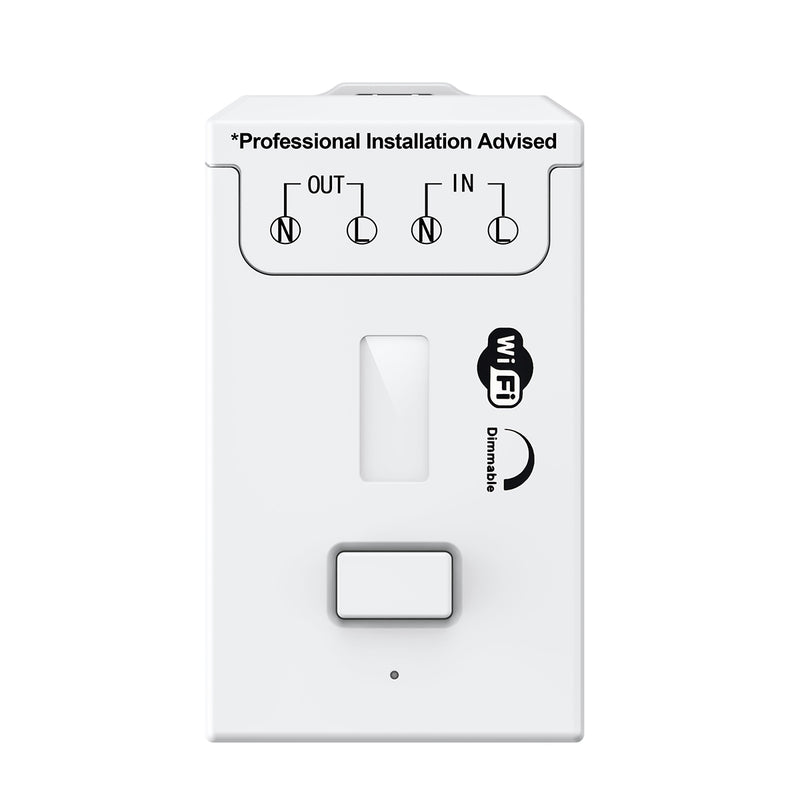 Kinetic Switch Receiver - 1.5A Dimmable WiFi, Alexa & Google Compatible (angle 1)