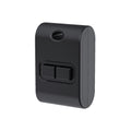 Wireless Kinetic Mini FOB Switch - 2 Gang, No Battery No Wiring, Black (angle 1)