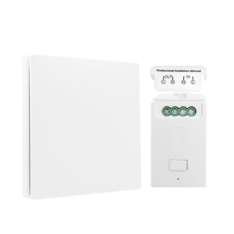 Wireless Kinetic Switch Kit - 1 Gang Switch & 1.5A Dimmable WiFi Receiver (main)