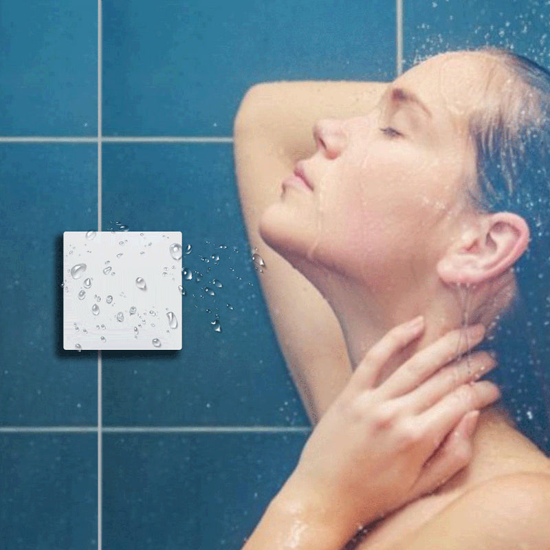Wireless Kinetic Switch Kit - 1 Gang Switch & 1.5A Dimmable WiFi Receiver (in shower)