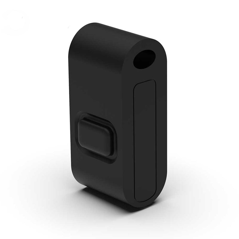 Wireless Kinetic Mini FOB Switch - 1 Gang, No Battery No Wiring, Black (angle 3)