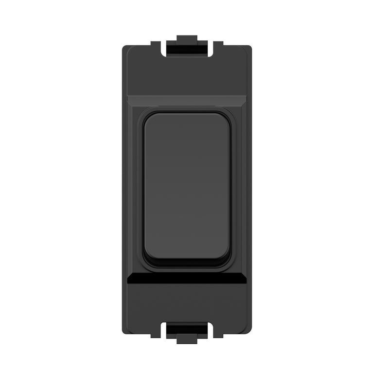 Kinetic Grid Switch - 1 Gang Wireless, Fits MK Grid Plates, black (main)