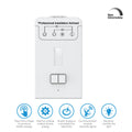 2 Way Kinetic Switch Receiver - 5A Non-Dimmable, 433MHz RF (icons with features)