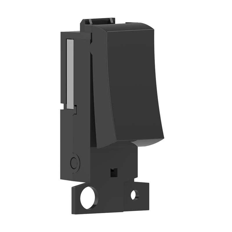 Kinetic Grid Switch - 1 Gang Wireless, Fits Standard Mini Grid Plates, Black (Main)