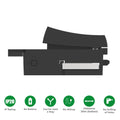 Kinetic Grid Switch - 1 Gang Wireless, Fits Standard Mini Grid Plates, Black (icons showing features)