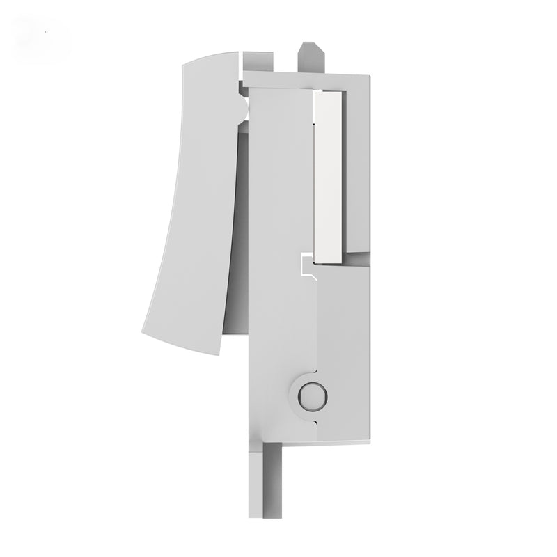 Kinetic Grid Switch - 1 Gang Wireless, Fits Standard Mini Grid Plates, White (Angle 1)