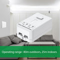 Kinetic Switch Receiver - 1A Dimmable, 433MHz RF (showing control distance)