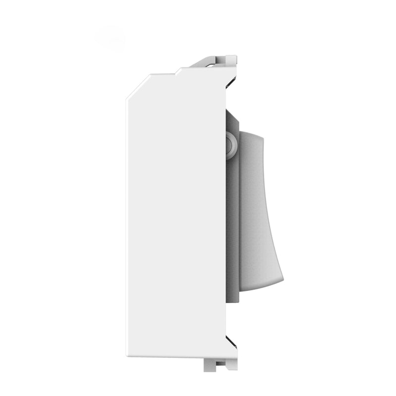 Kinetic Grid Switch - 1 Gang Wireless, Fits BG Grid Plates, White (angle 1)