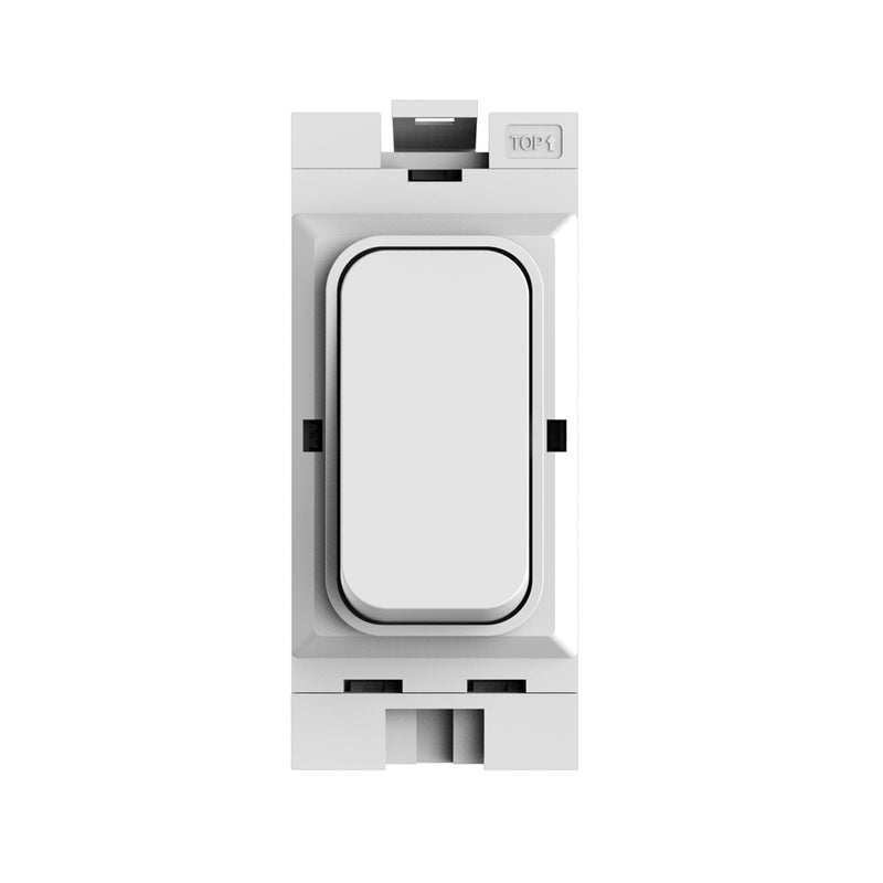 Kinetic Grid Switch - 1 Gang Wireless, Fits Hager Grid Plates, White (main)