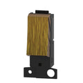 Kinetic Grid Switch - 1 Gang Wireless, Fits Standard Mini Grid Plates, Antique Brass (Angle 1)