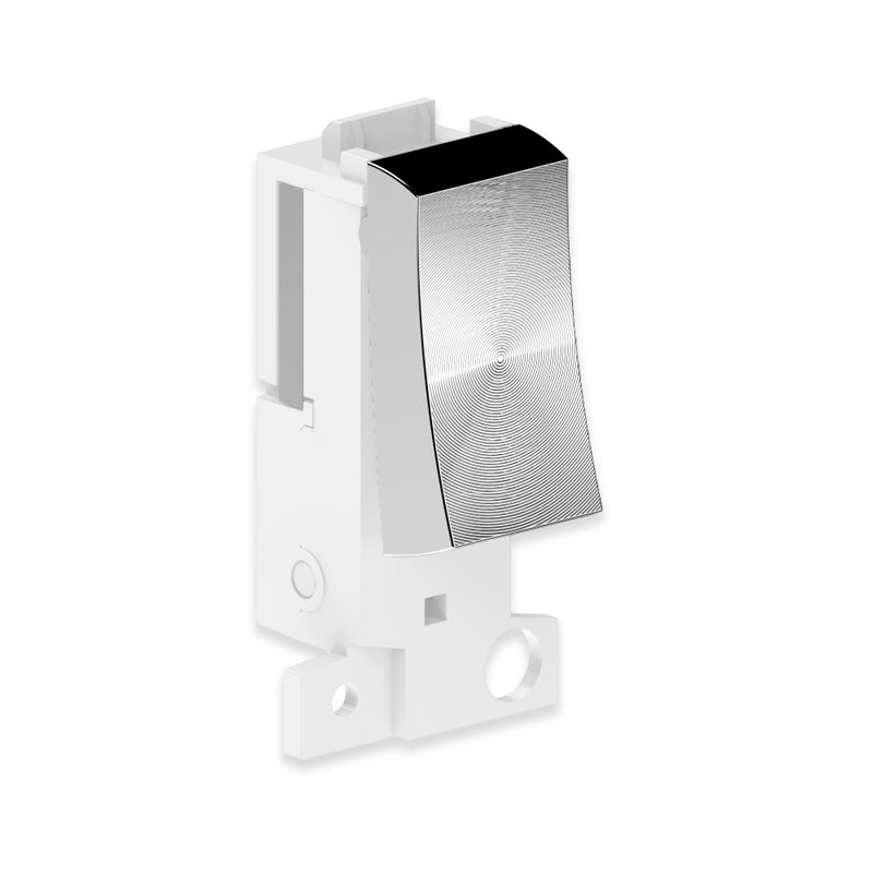 Kinetic Grid Switch - 1 Gang Wireless, Fits Standard Mini Grid Plates, Satin Chrome (Main)