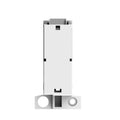 Kinetic Grid Switch - 1 Gang Wireless, Fits Standard Mini Grid Plates, Satin Chrome (Angle 3)