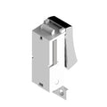 Kinetic Grid Switch - 1 Gang Wireless, Fits Standard Mini Grid Plates, Satin Chrome (Angle 1)