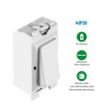 Kinetic Grid Switch - 1 Gang Wireless, Fits Knightsbridge Grid Plates, White (icons with features)