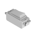 Kinetic Grid Switch - 1 Gang Wireless, Polar White PRO Range (Main)