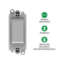Kinetic Grid Switch - 1 Gang Wireless, Polar White PRO Range (icons showing features)