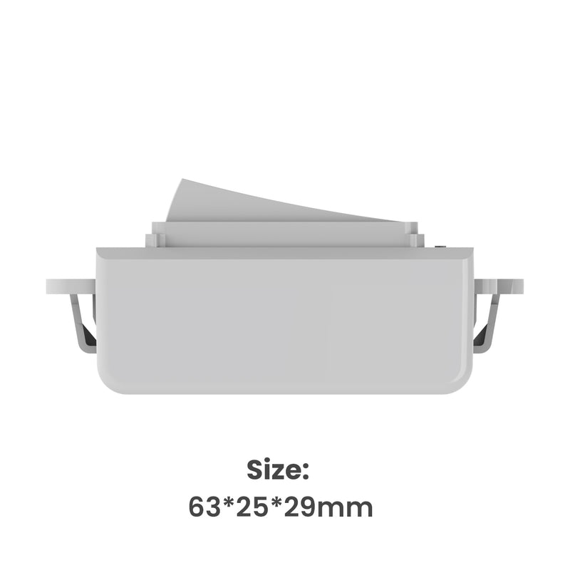Kinetic Grid Switch - 1 Gang Wireless, Polar White PRO Range (Product Dimensions)