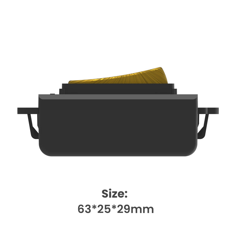 Kinetic Grid Switch - 1 Gang Wireless, Antique Brass PRO Range (product dimensions)