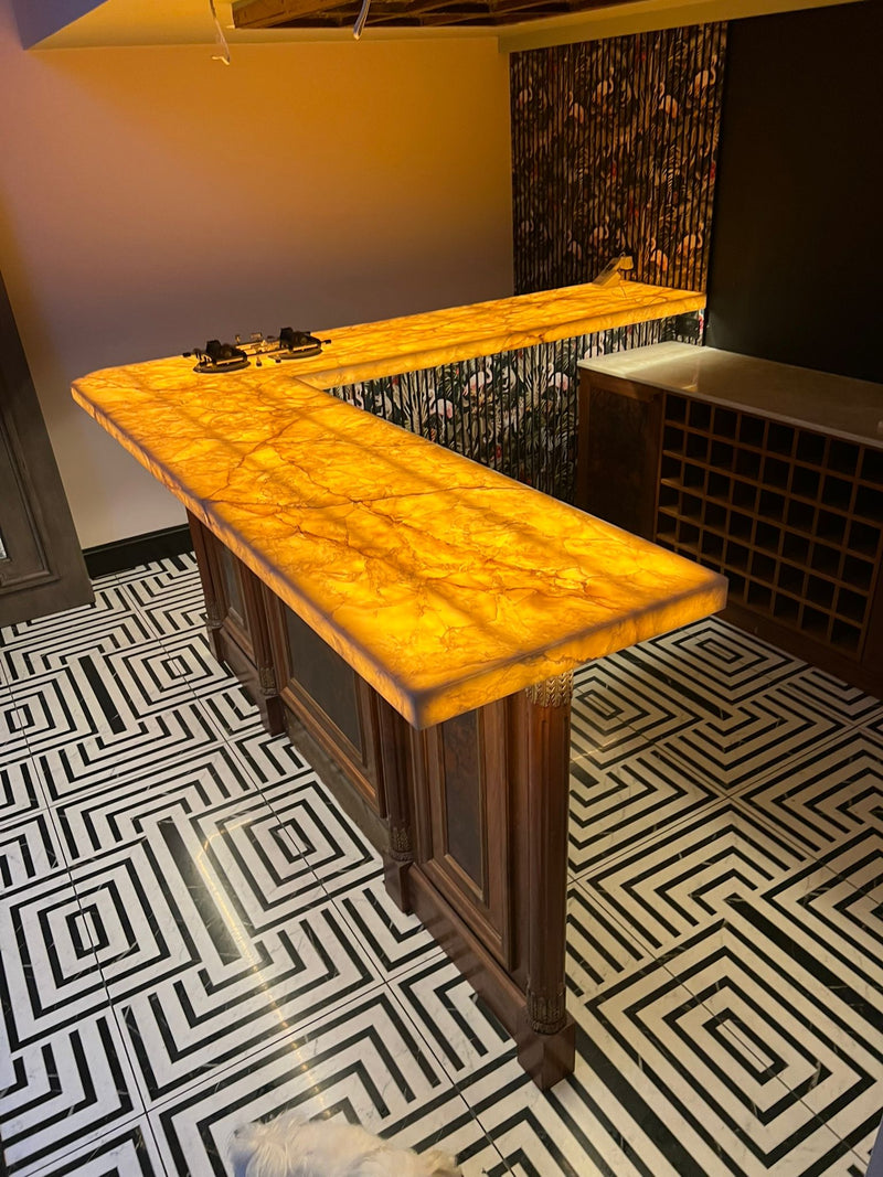 LED Light Sheet in kitchen worktop