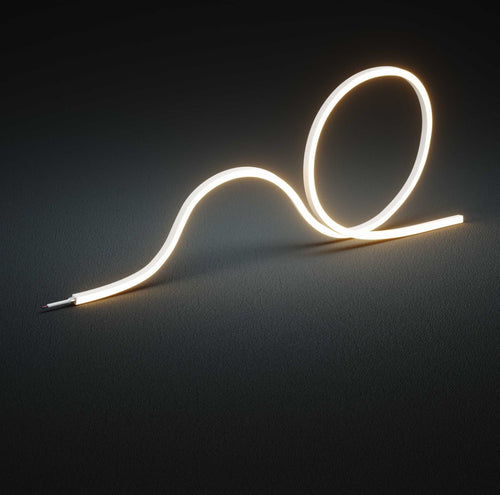 natural white side-bending neon flex