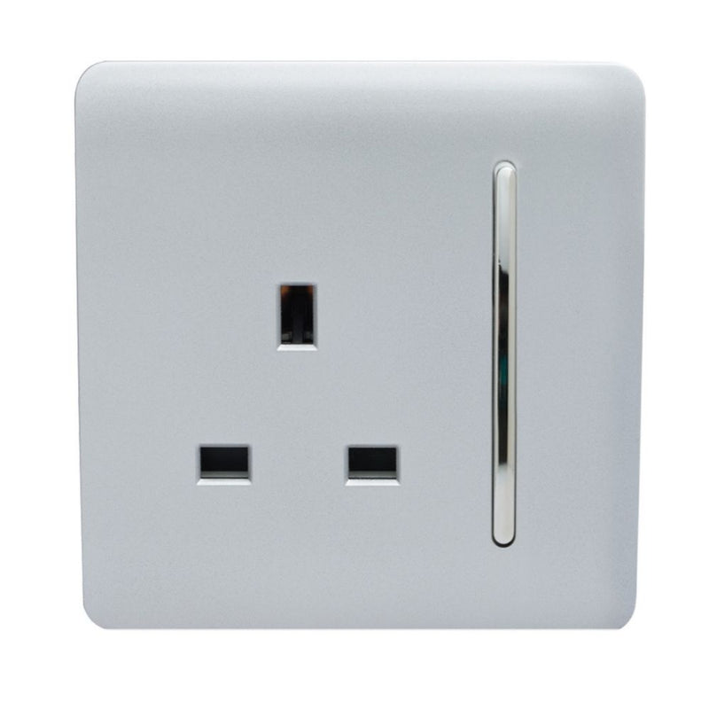 Silver switch socket