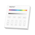RGB/RGBW 4-Zone Wall-Mounted LED Controller – Battery-Powered, White