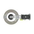 back view of a chrome downlight