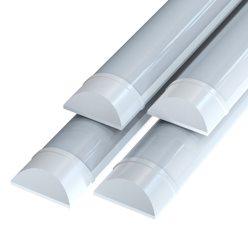 Pack of 4 Slim 4ft, 40w LED Batten Lights - Colour Selectable