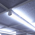 Full shot of a mounted 60w LED battens (150cm) with cool white light