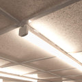Full shot of a mounted 60w LED battens (150cm) with natural white light