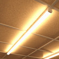 mounted LED batten with warm white light