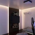 2m Long, Shallow 7mm Recessed LED Aluminium Profile