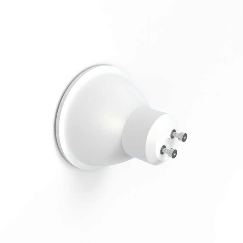 Bottom side of a GU10 LED bulb