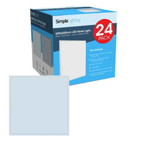 Pack of 24 600x600 LED panels