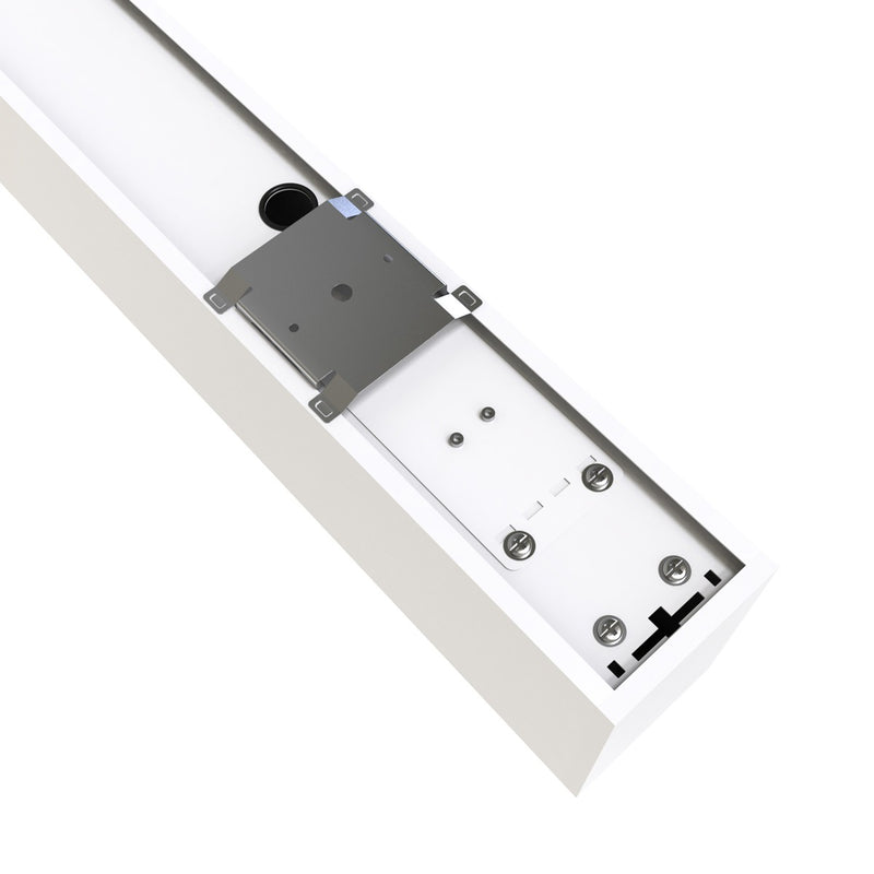 Back of a 5FT (150cm) LED Linear Light Surface Mount, White Finish