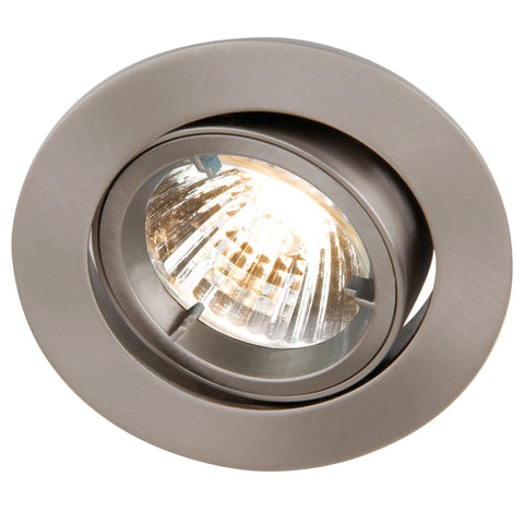 GU10 downlight in a Satin Chrome