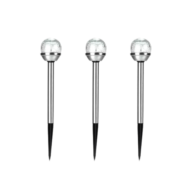 Pack of 3 Bunbury Colour Changing LED Solar Stake Lights