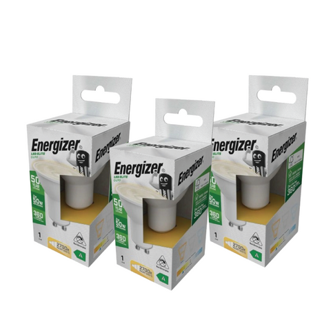 3 X 2w, GU10 LED Bulb, A Rated - Energizer 2700K Warm White