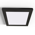 Surface mount under-cabinet light with black bezel.