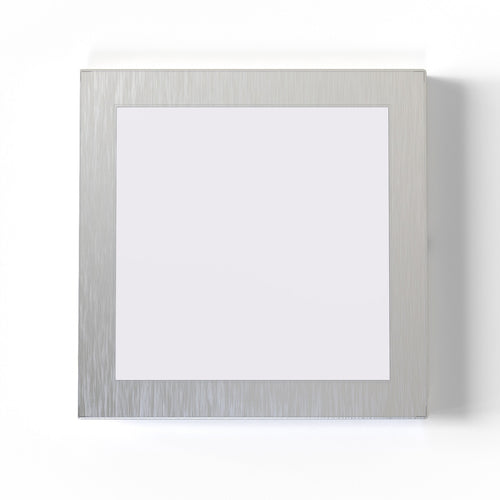 Square under cabinet light with magnetic cover.