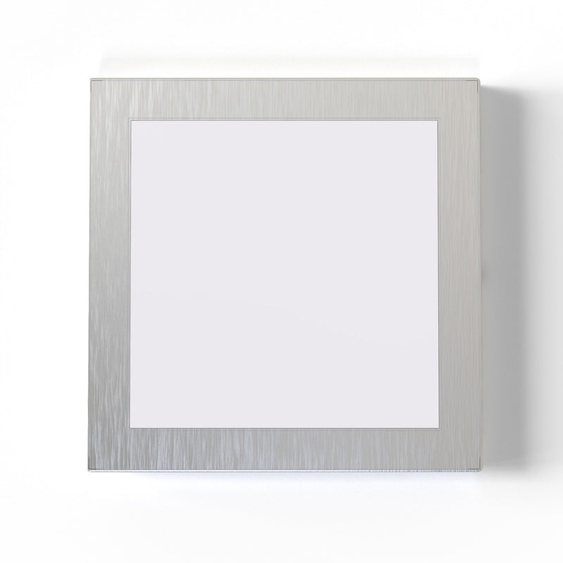 Square under cabinet light with magnetic cover.