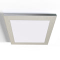 square shaped under cabinet light with magnetic cover on a white surface