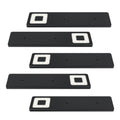 Pack of 5 Slim 12V Under Cabinet LED Lights 4000K Natural White – Matt Black