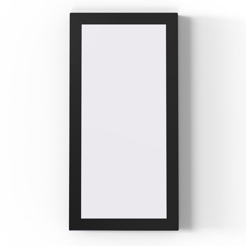 200 x 100 mm under cabinet light with magnetic frame, black bezel.