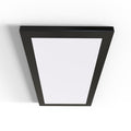 Mounted under cabinet light with a black bezel and a magnetic frame.