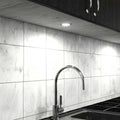 Kitchen Cabinet with 240v Mains LED Recessed Under Cupboard Lighting - Warm White