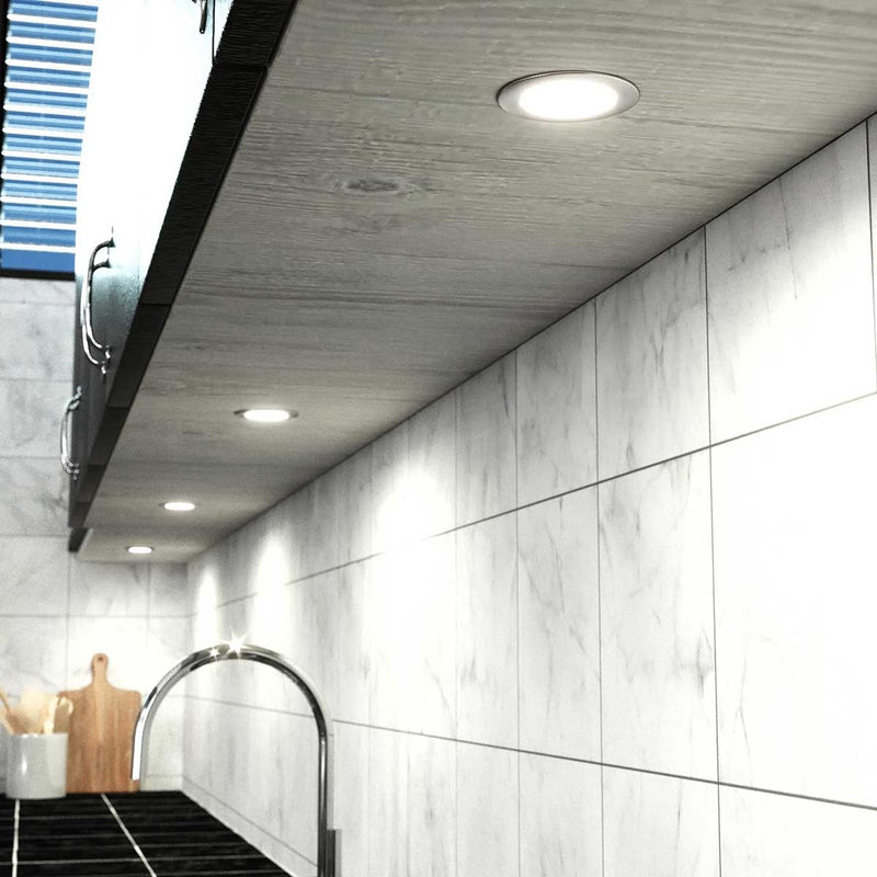 LED Recessed Under Cupboard Light Under Cabinet - Warm White